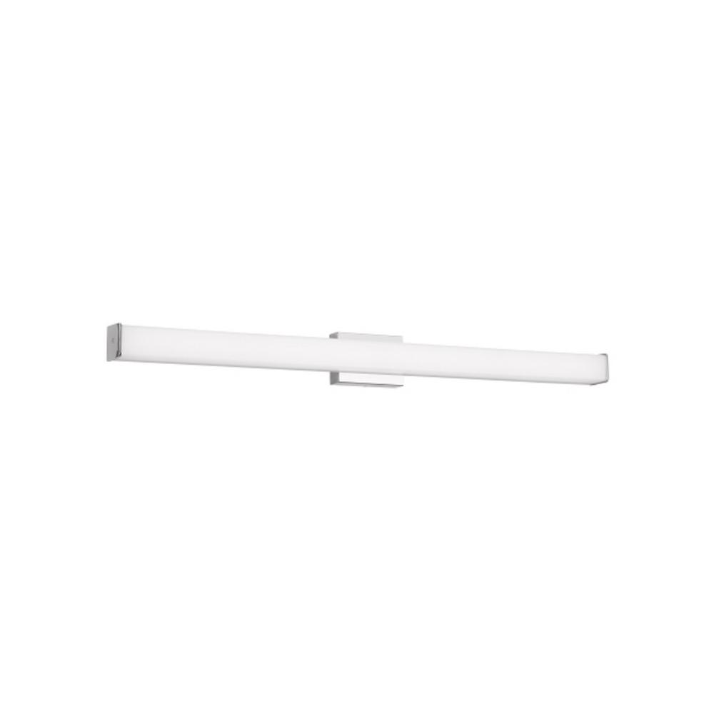 Lbl Lighting Lynn 48 In Chrome Led Vanity Light Bar With White Glass Shade 700bclynn48yc Led930 The Home Depot