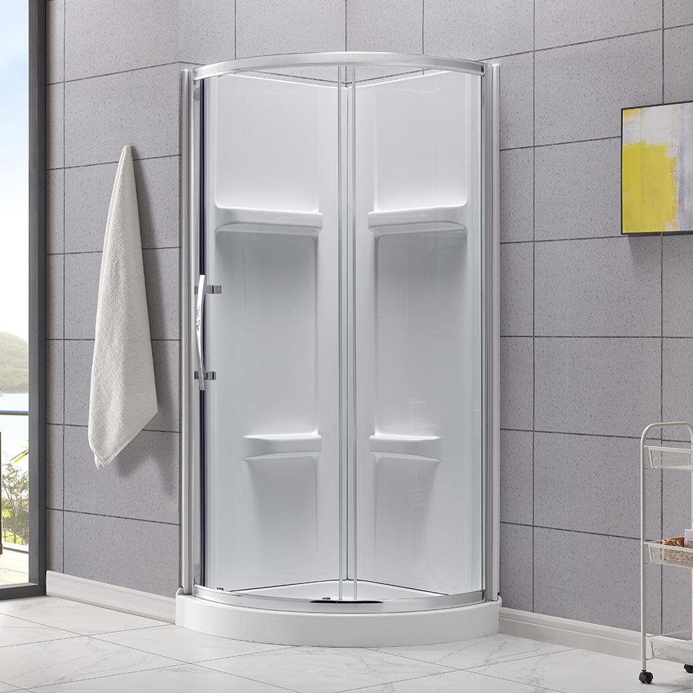 Round Shower Stalls & Kits Showers The Home Depot