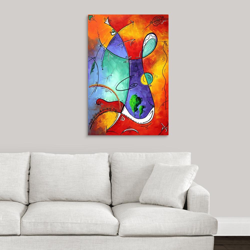 Free At Last Bold Colorful Abstract Art By Megan Duncanson Canvas Wall