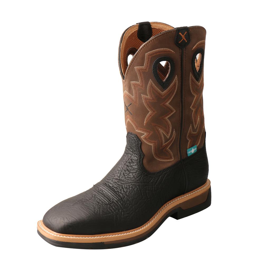 black western work boots