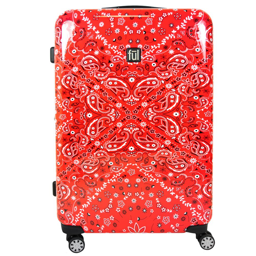 UPC 888783000185 product image for Printed Bandana 29 in. Hard Sided Rolling Luggage, Red | upcitemdb.com