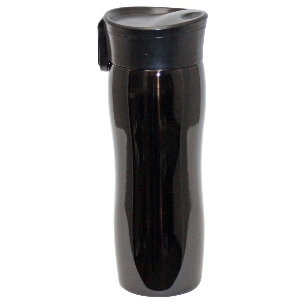 Green Canteen 14 oz. Black Double Wall Stainless Steel Vacuum Tumbler with Push Button (6-Pack)