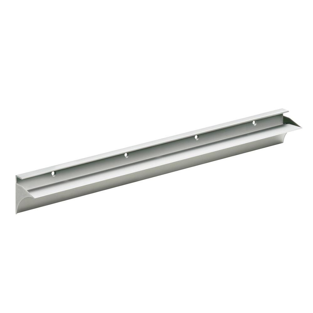 Dolle Rail 31-1/2 inch L Shelf Bracket Set in Silver by Dolle