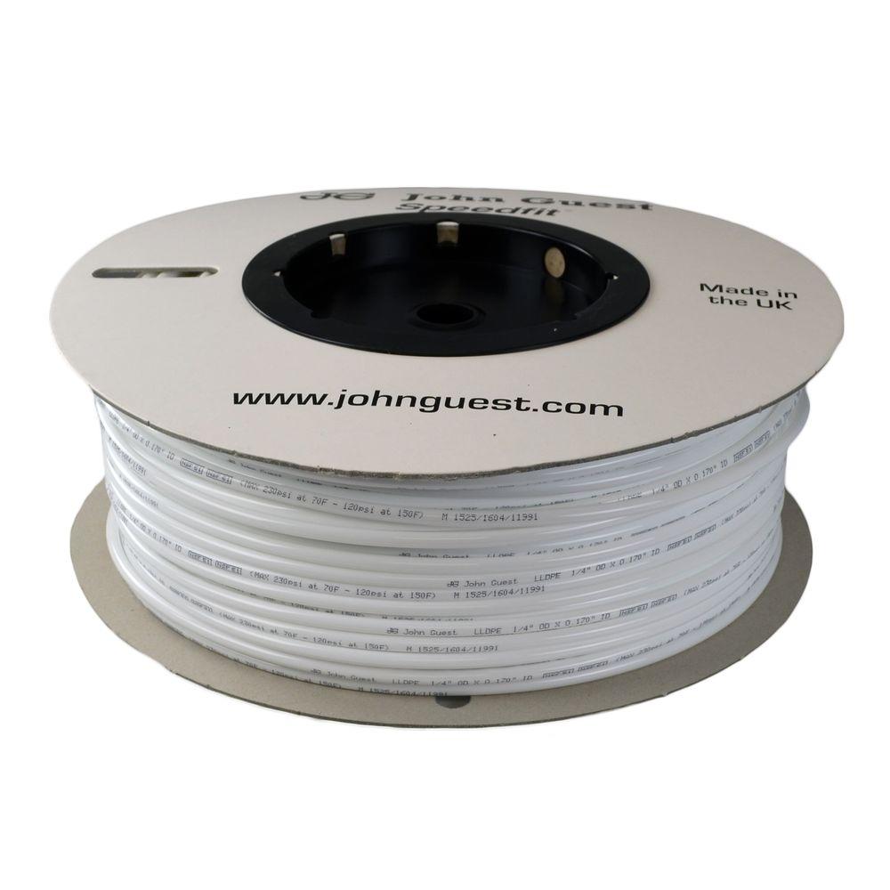John Guest 1/4 in. x 500 ft. Polyethylene Tubing Coil in WhitePE08BI