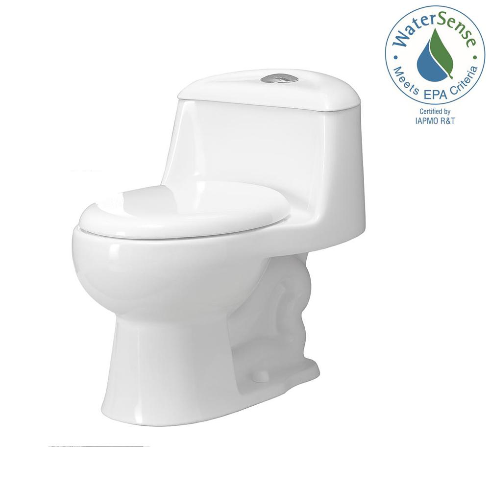 Foremost Gemini 1Piece 1.1 GPF/1.6 GPF Dual Flush Round Toilet with