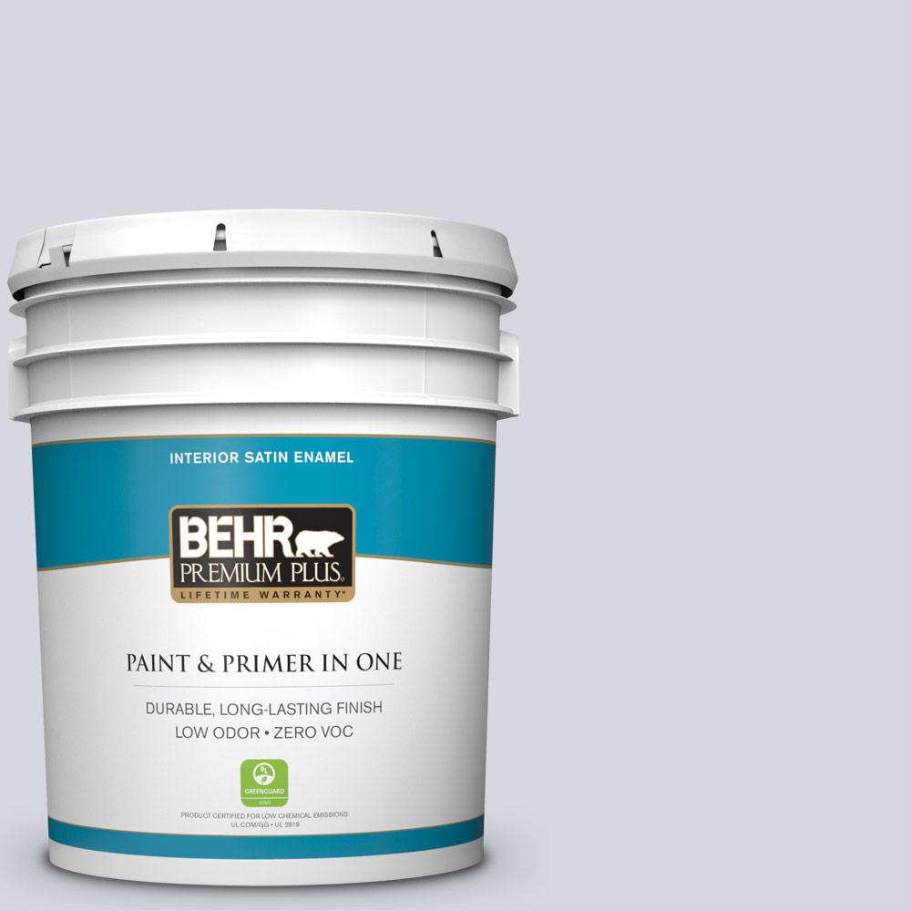 BEHR Premium Plus 5 gal. 790A3 Road Runner Satin Enamel Zero VOC