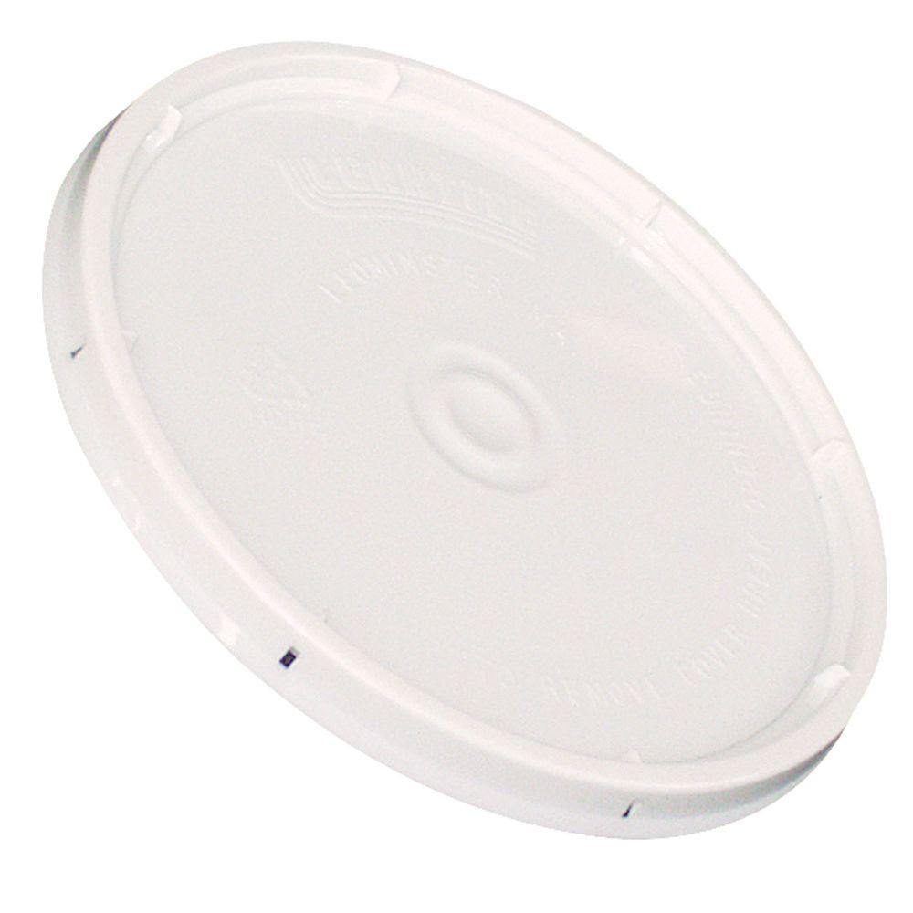 UPC 652270909585 product image for Paint Buckets & Tools: Leaktite Garage Storage 2-Gal. White Plastic Bucket Lid ( | upcitemdb.com