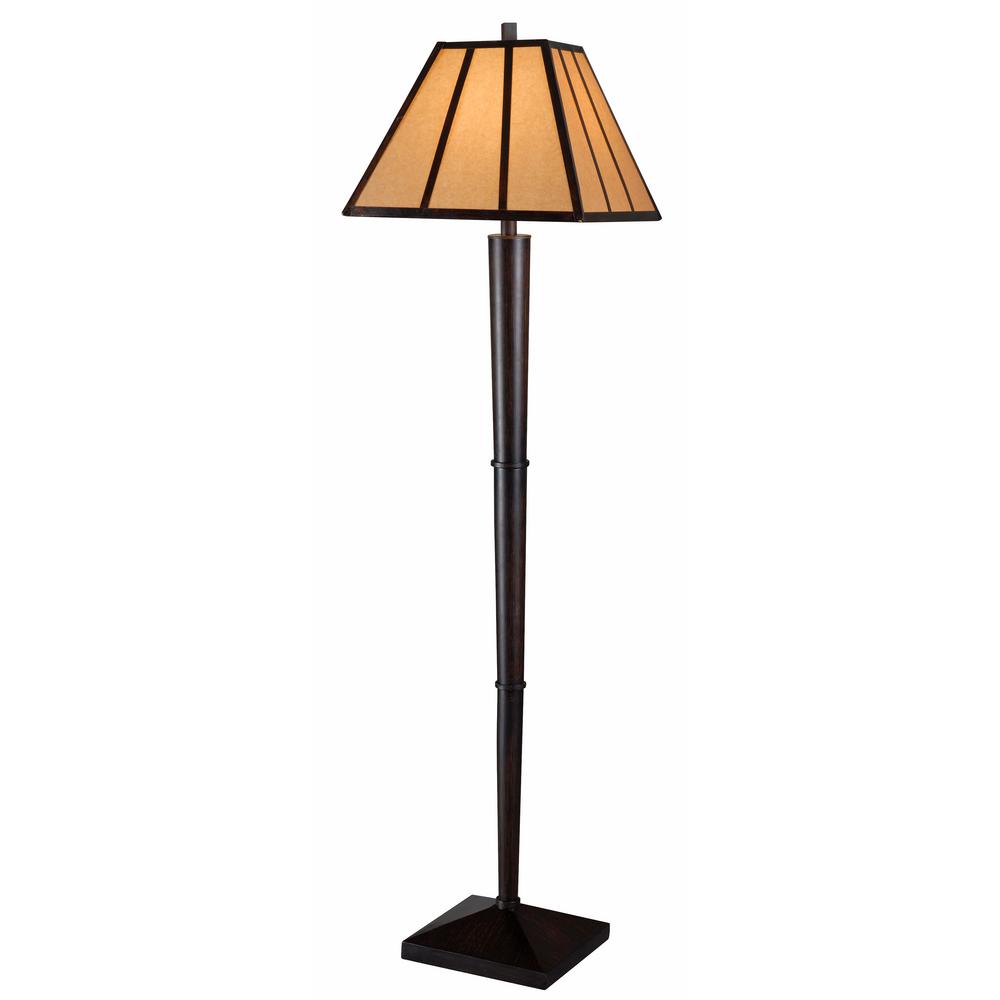 Kenroy Home Pratt 58 in. OilRubbed Bronze Floor Lamp32287ORB The