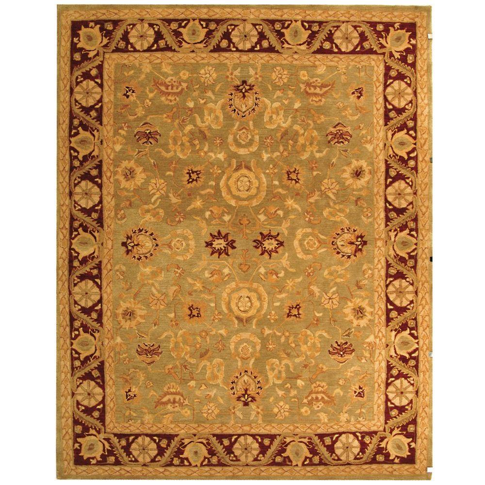 Safavieh Anatolia Light Green/Red 9 ft. x 12 ft. Area RugAN548A9 The Home Depot