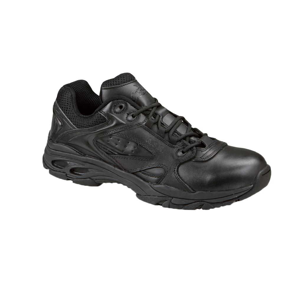 Black Leather Tactical Oxford Shoes-834 