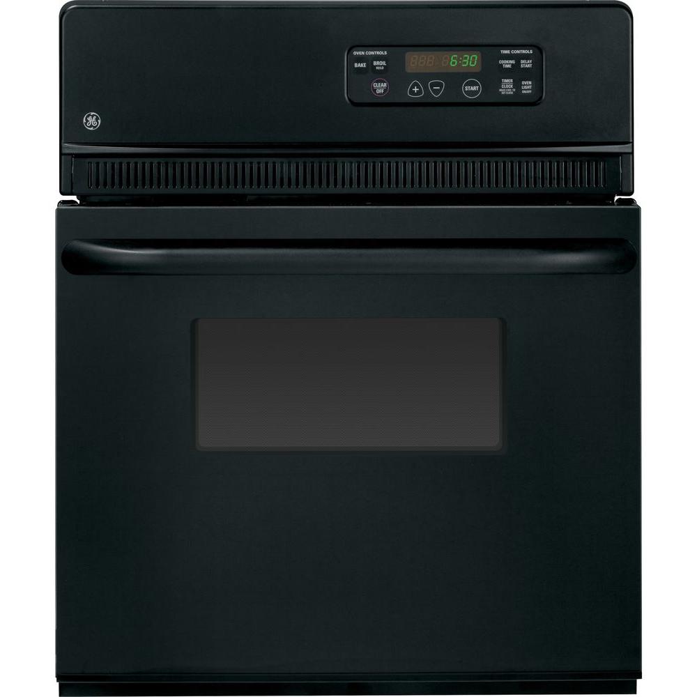 GE 24 In Single Electric Wall Oven In Black Shop Your Way Online   Black Ge Single Electric Wall Ovens Jrs06bjbb 64 1000 