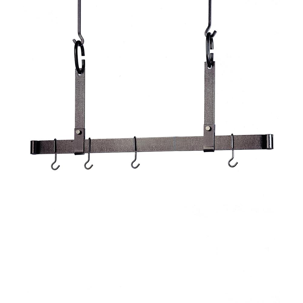 Enclume Handcrafted 54 In Adjustable Ceiling Bar With 12 Hooks