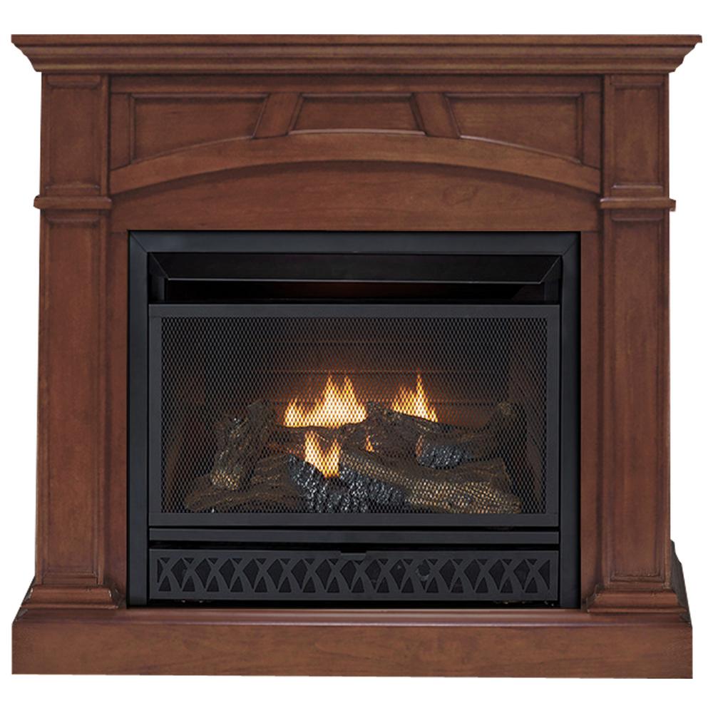 Emberglow 43 In Convertible Vent Free Dual Fuel Gas Fireplace In