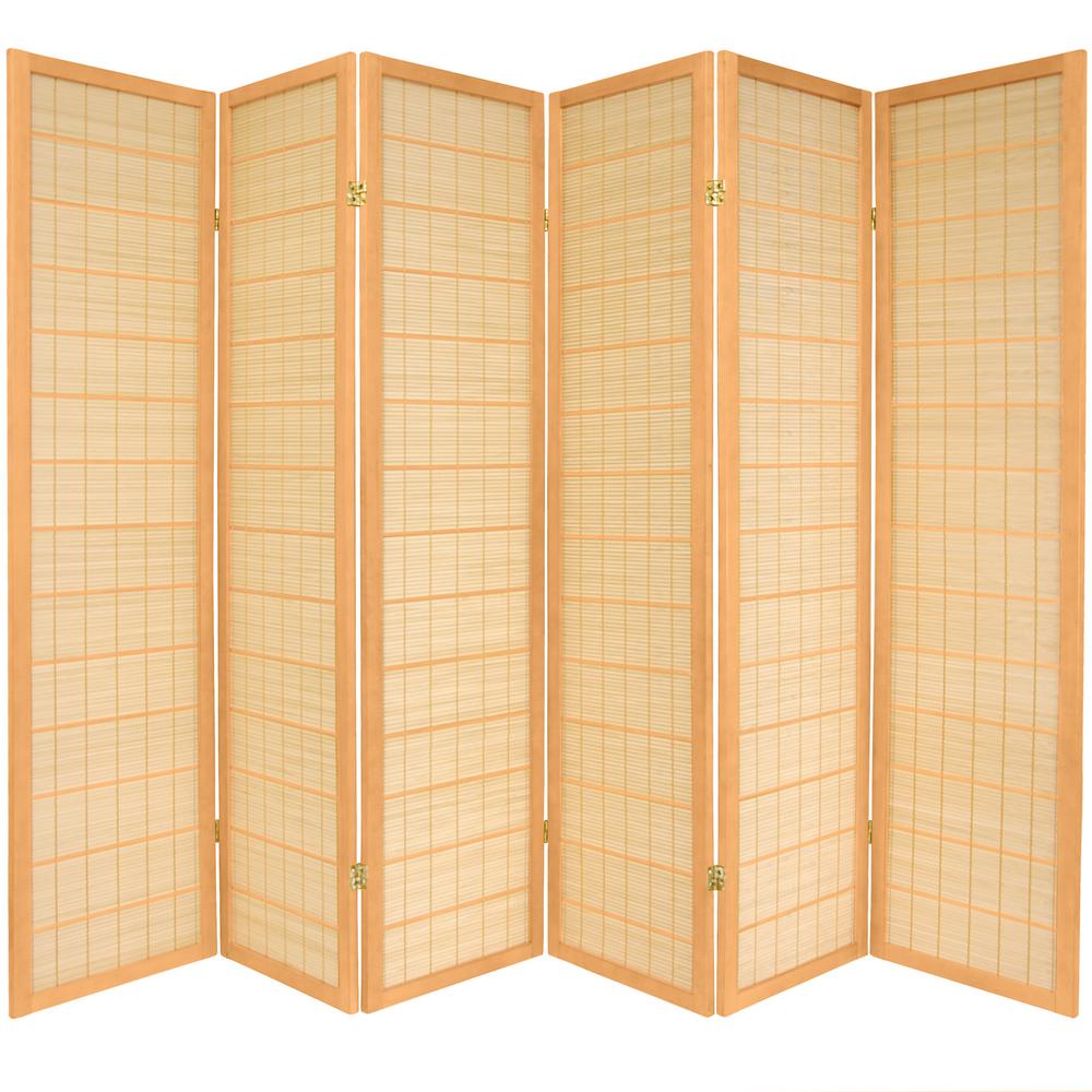 6 ft. Natural 6Panel Room DividerCKIMUNAT6P The Home Depot