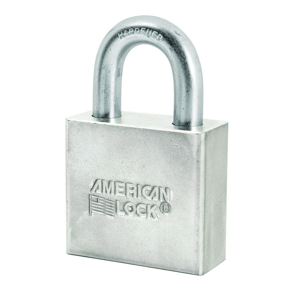 steel padlock