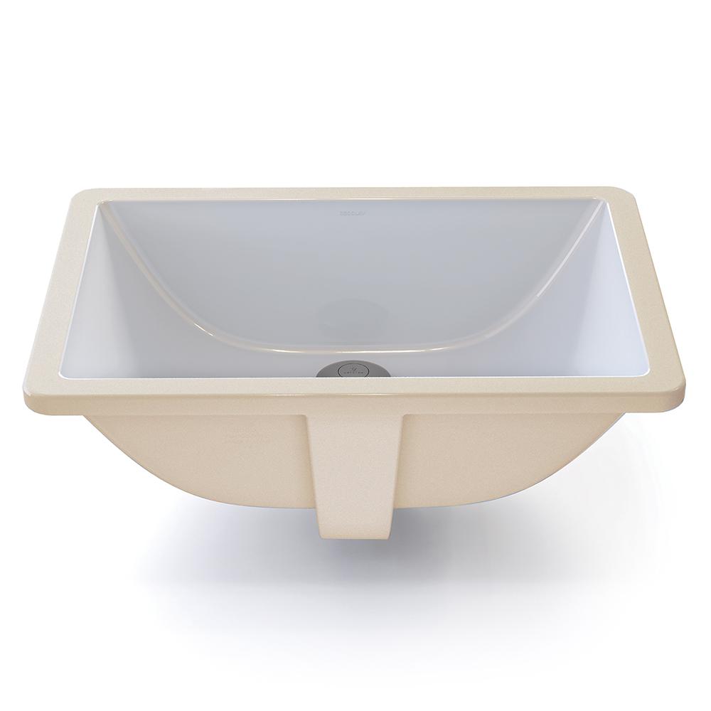 KOHLER Caxton Rectangle Undermount Bathroom Sink in WhiteK200000 The Home Depot