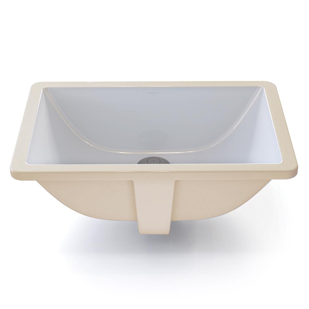 DECOLAV Classically Redefined Rectangular Undermount Bathroom Sink in