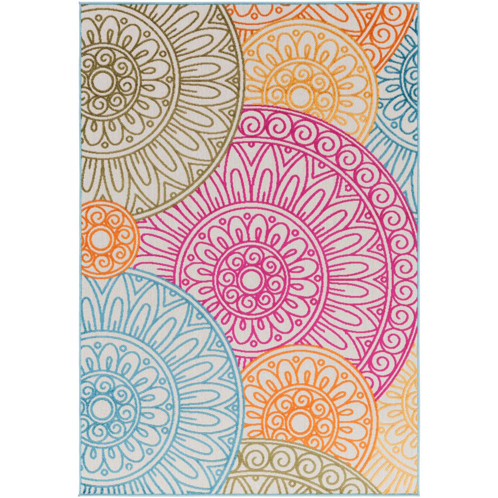 Bright Pink Outdoor Rugs The Home Depot Sebrina Bright Pink 5 Ft X 7 Indoor Outdoor Area Rug