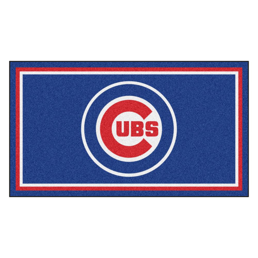 Fanmats Mlb Chicago Cubs 3 Ft X 5 Ultra Plush Area Rug 19799 Mlb Chicago Cubs 3 Ft X 5 Ultra Plush Area Rug