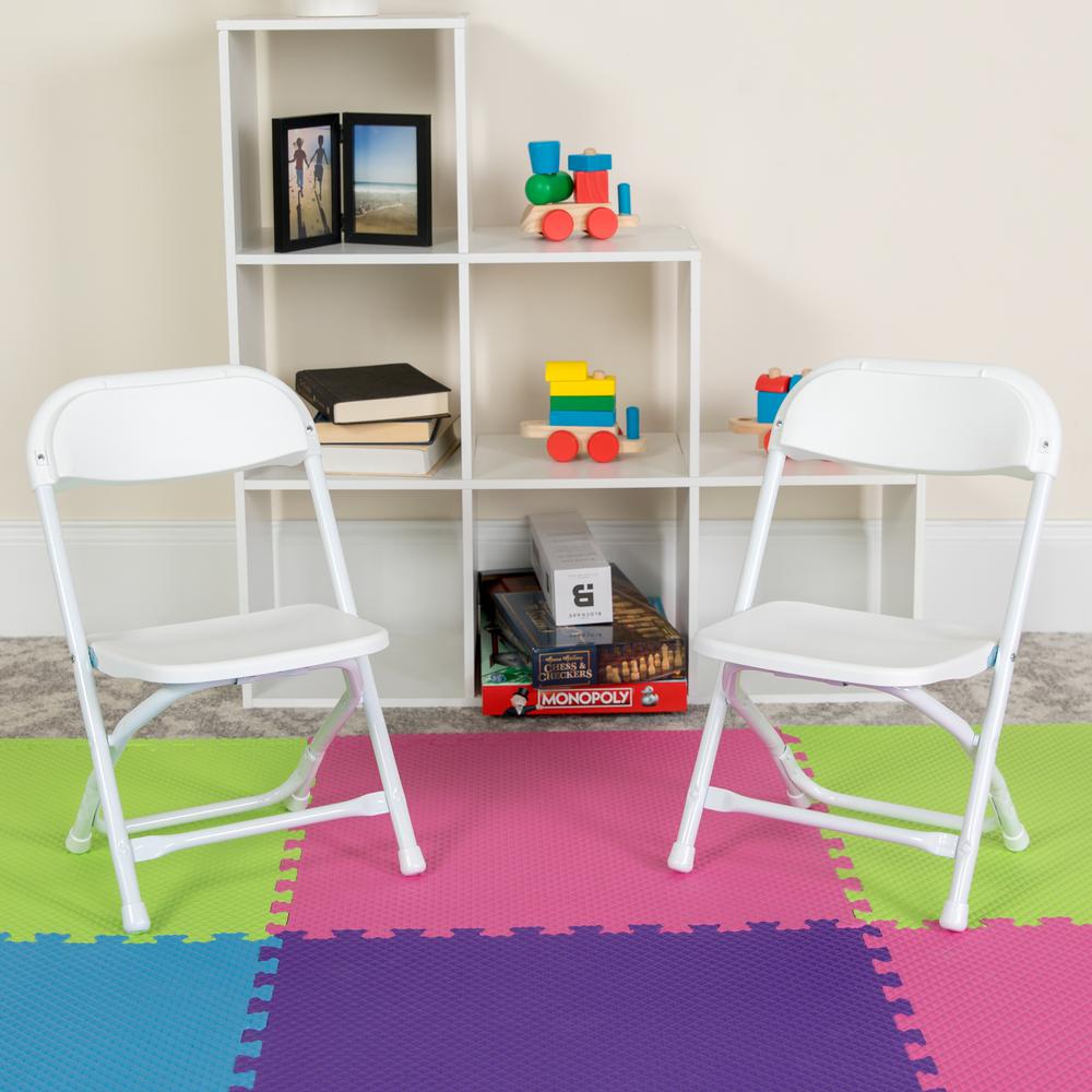 Flash Furniture Kids White Plastic Folding Chair Ykidwh The Home Depot Flash Furniture Kids White Plastic Folding Chair