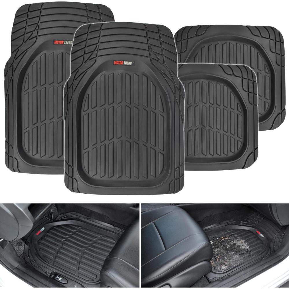 Motor Trend Deep Dish Mt 921 Black Heavy Duty 4 Piece All Weather