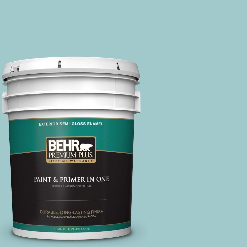 BEHR Premium Plus Ultra 5gal. 540D7 Deep Blue Sea SemiGloss Enamel Exterior Paint585305