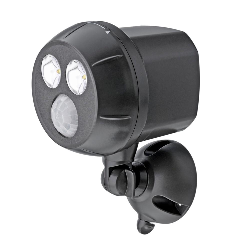 Battery Black Motion Sensing Outdoor Security Lighting Wireless 120 Degree Black Motion Activated Outdoor Integrated Led Ultrabright Spot Light