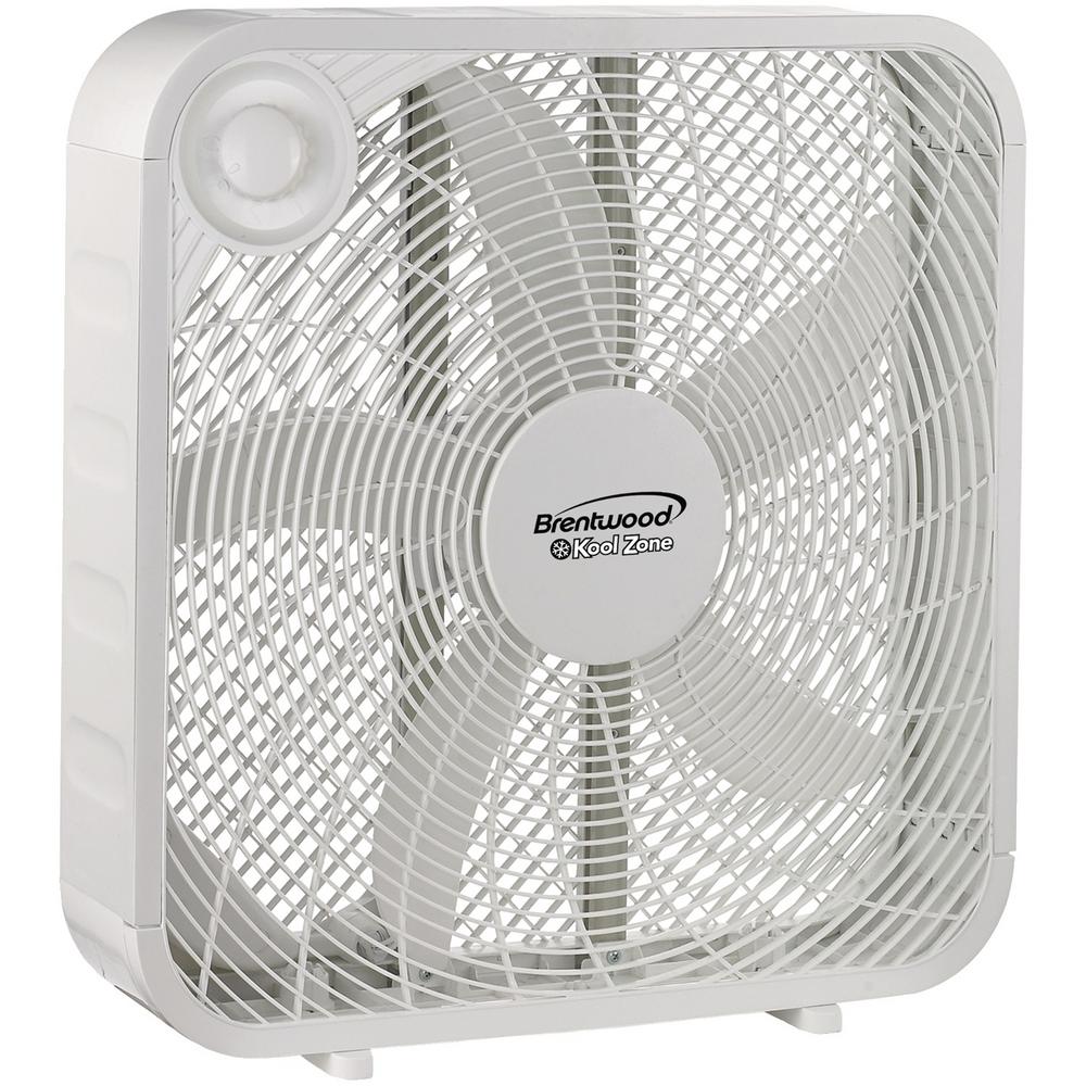 Lasko WeatherShield Select 20 in. 3Speed Box Fan with Thermostat