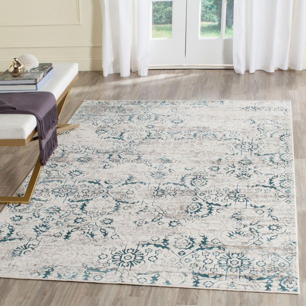 Safavieh Artifact Blue Cream 5 Ft 1 In X 7 6 Area Rug Safavieh Artifact Blue Cream 5 Ft 1 In X 7 6 Area Rug Atf237b The Home Depot