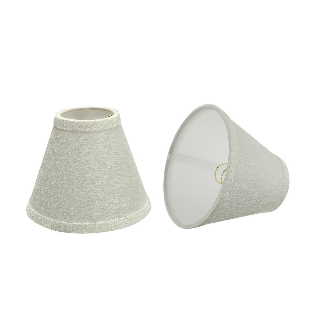 Aspen Creative Corporation 6 In X 5 Pearl Linen Hardback Empire Lamp Shade 2 Pack