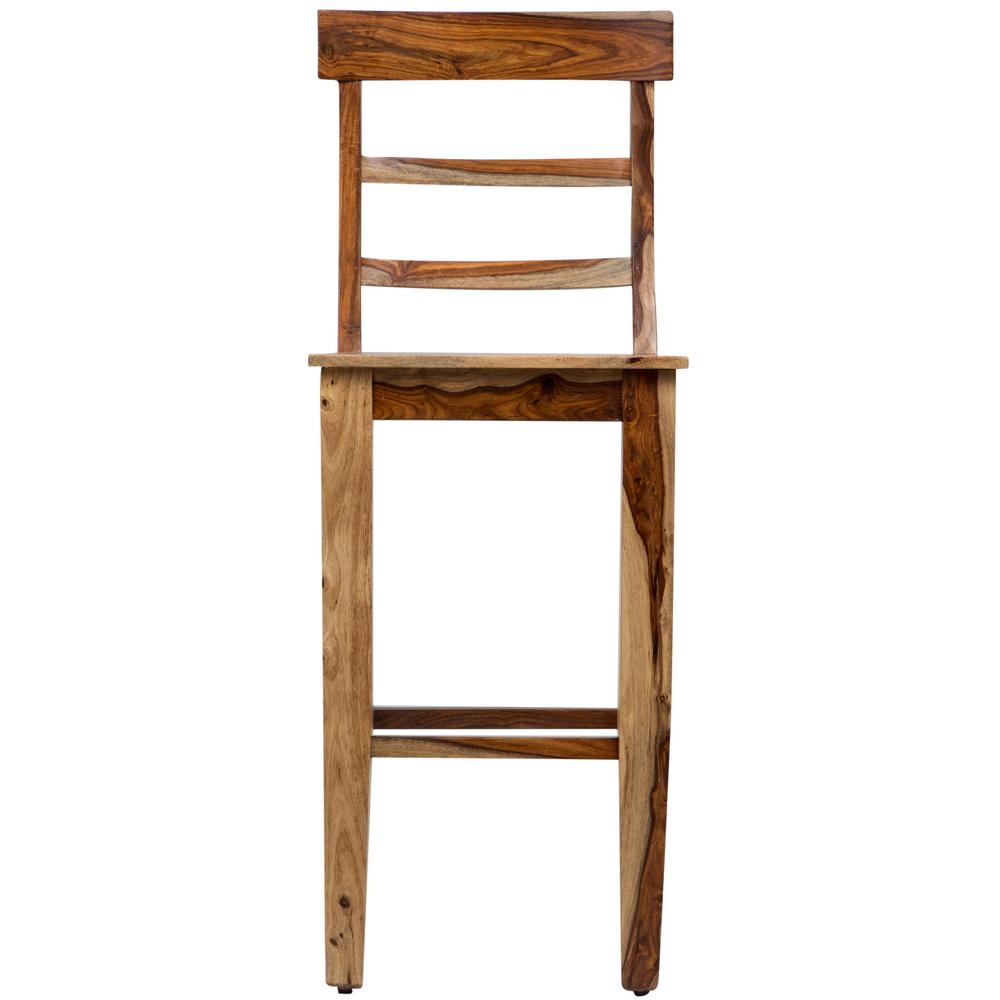 Taos Traditional Solid Sheesham Wood 30 In Bar Chair Natural Taos Traditional Solid Sheesham Wood 30 In Bar Chair Natural Grain 07 80 24 1114 The Home Depot