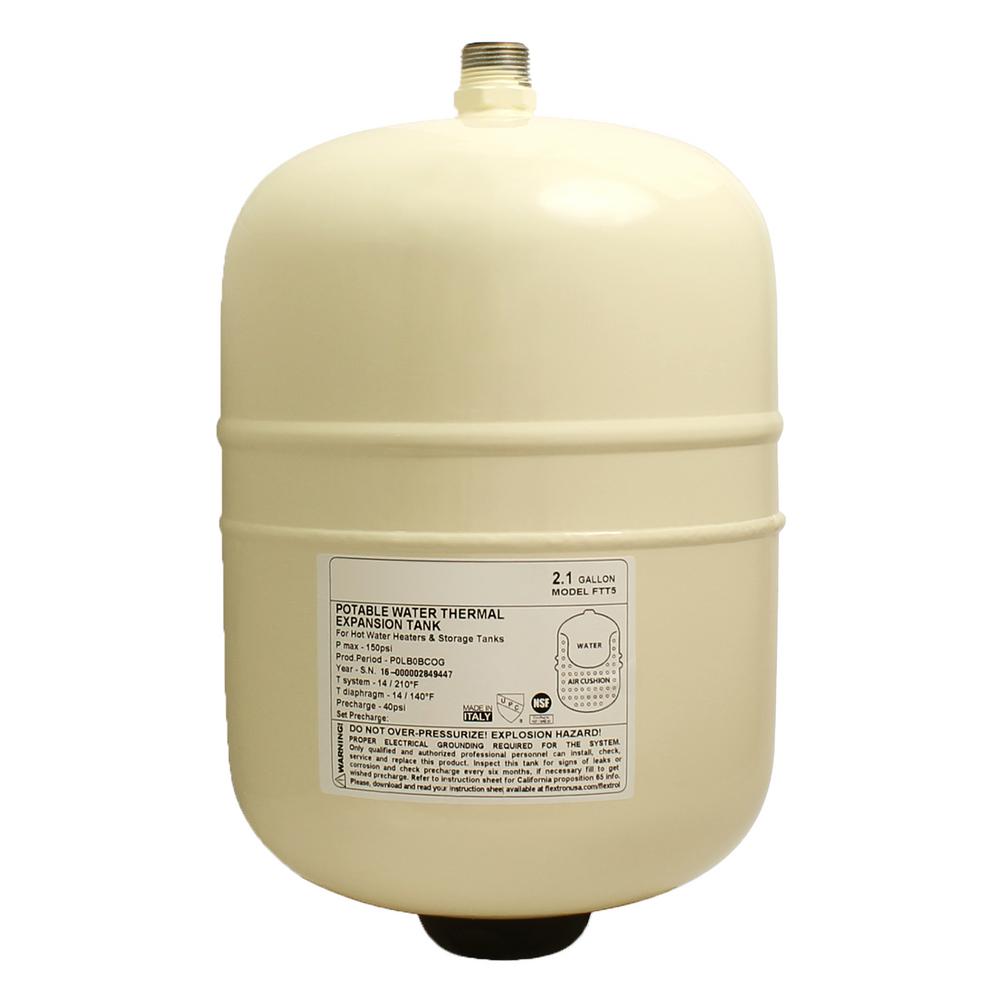 The Plumber's Choice 2.1 Gal. Portable Hot Water Heater Thermal Expansion Pressure TankFTET21