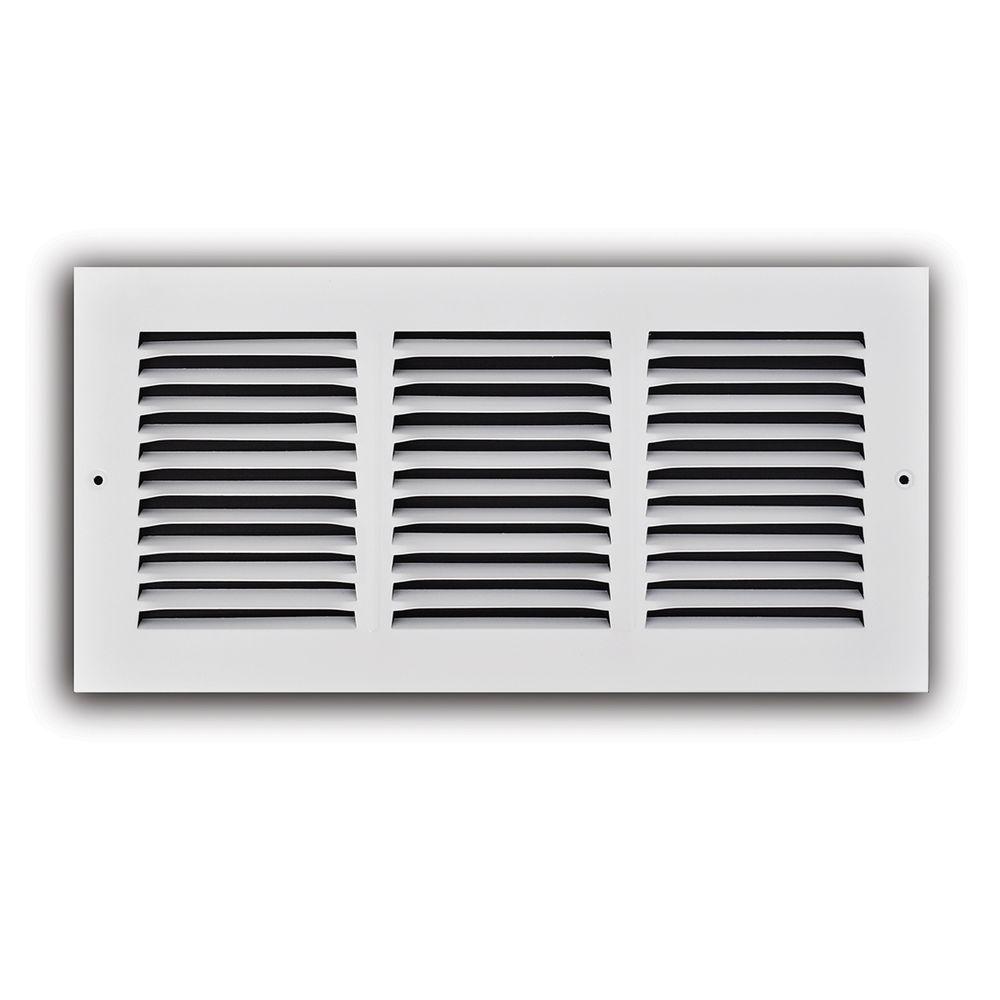 Everbilt 14 In X 6 In White Return Air Grille H170 14x06 The Home Depot