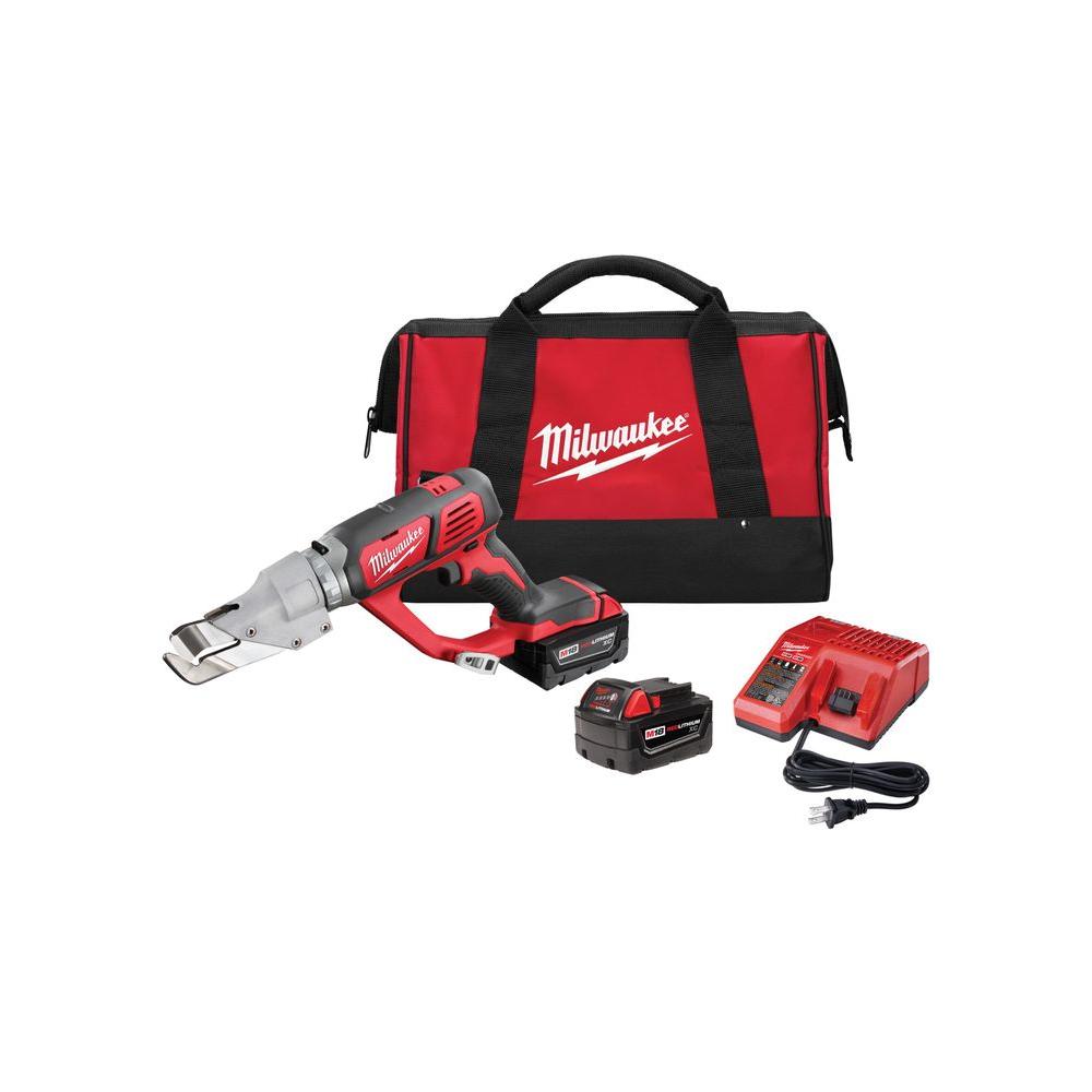 Milwaukee M18 18-Volt Lithium-Ion Cordless 18-Gauge Single Cut Metal Shear