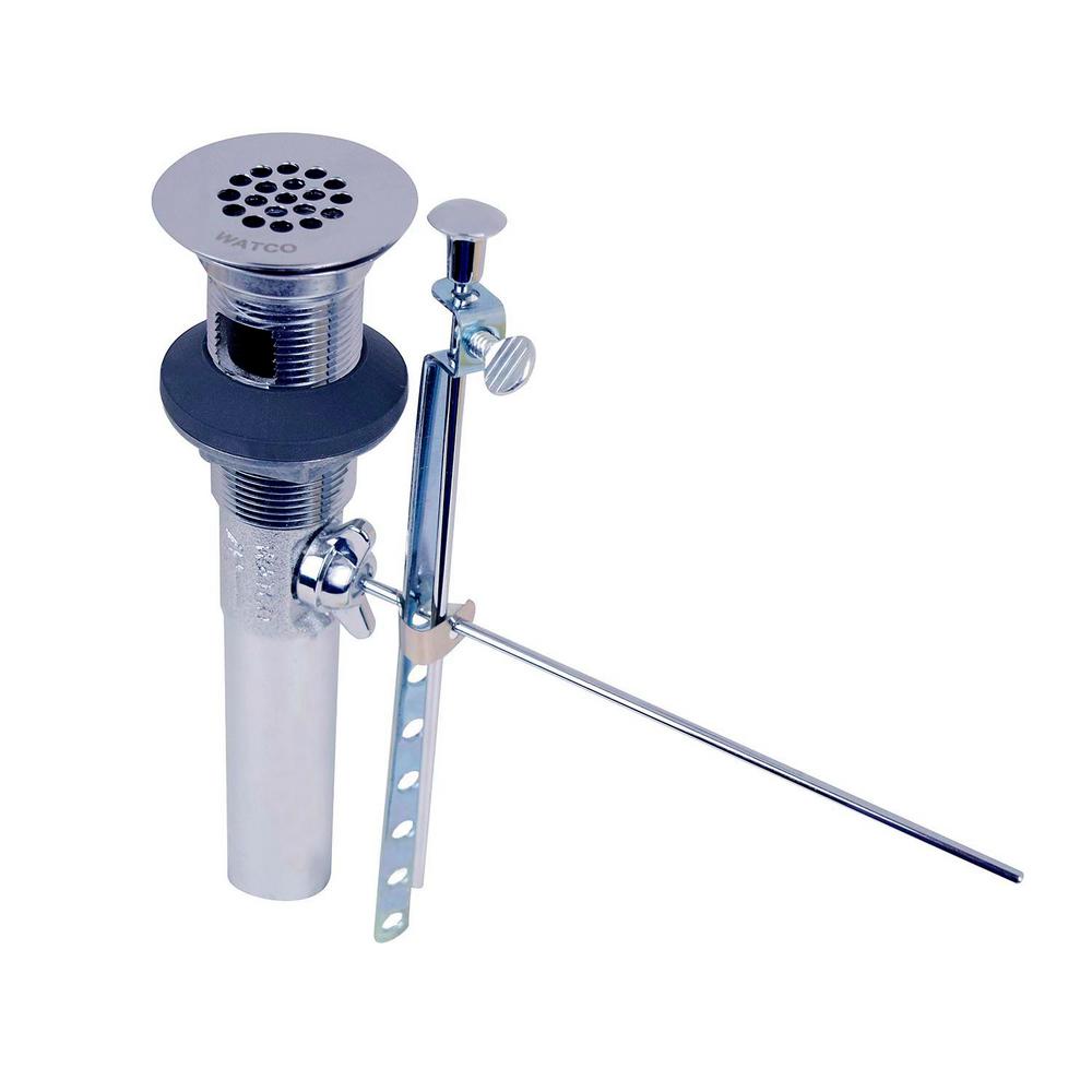 Watco 1-1/4 in. x 8-1/2 in. Cast Brass IdealLav Lavatory Drain and Grid ...