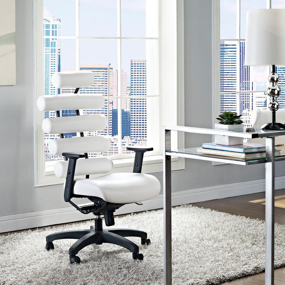 Modway Pillow Office Chair In White Eei 274 Whi The Home Depot