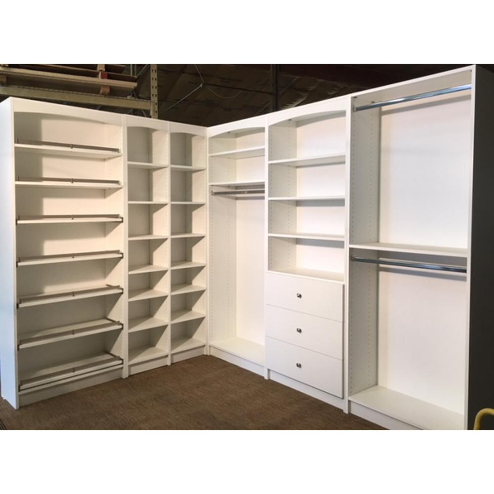 Unbranded 14 In D X 32 In W X 84 In L Pull Out Shelf Shoe Storage Melamine White Wood W53811 The Home Depot