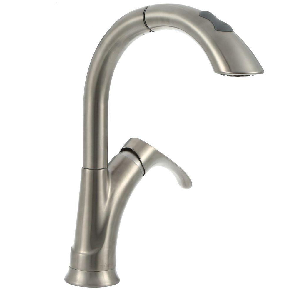Pegasus Ginger Single Handle Pull Down Sprayer Kitchen Faucet In