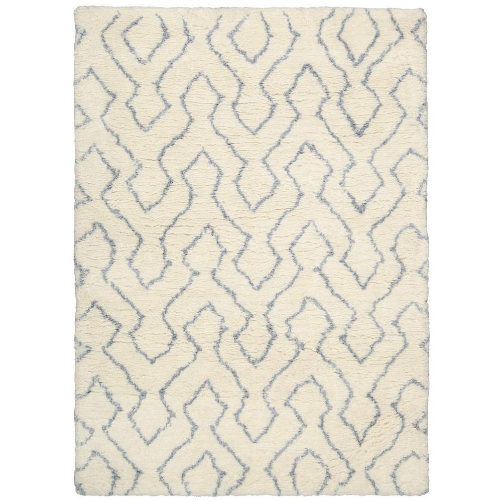 Nourison Galway Ivory Blue 5 Ft X 7 Area Rug 224446 The Home Nourison Galway Ivory Blue 5 Ft X 7 Area Rug