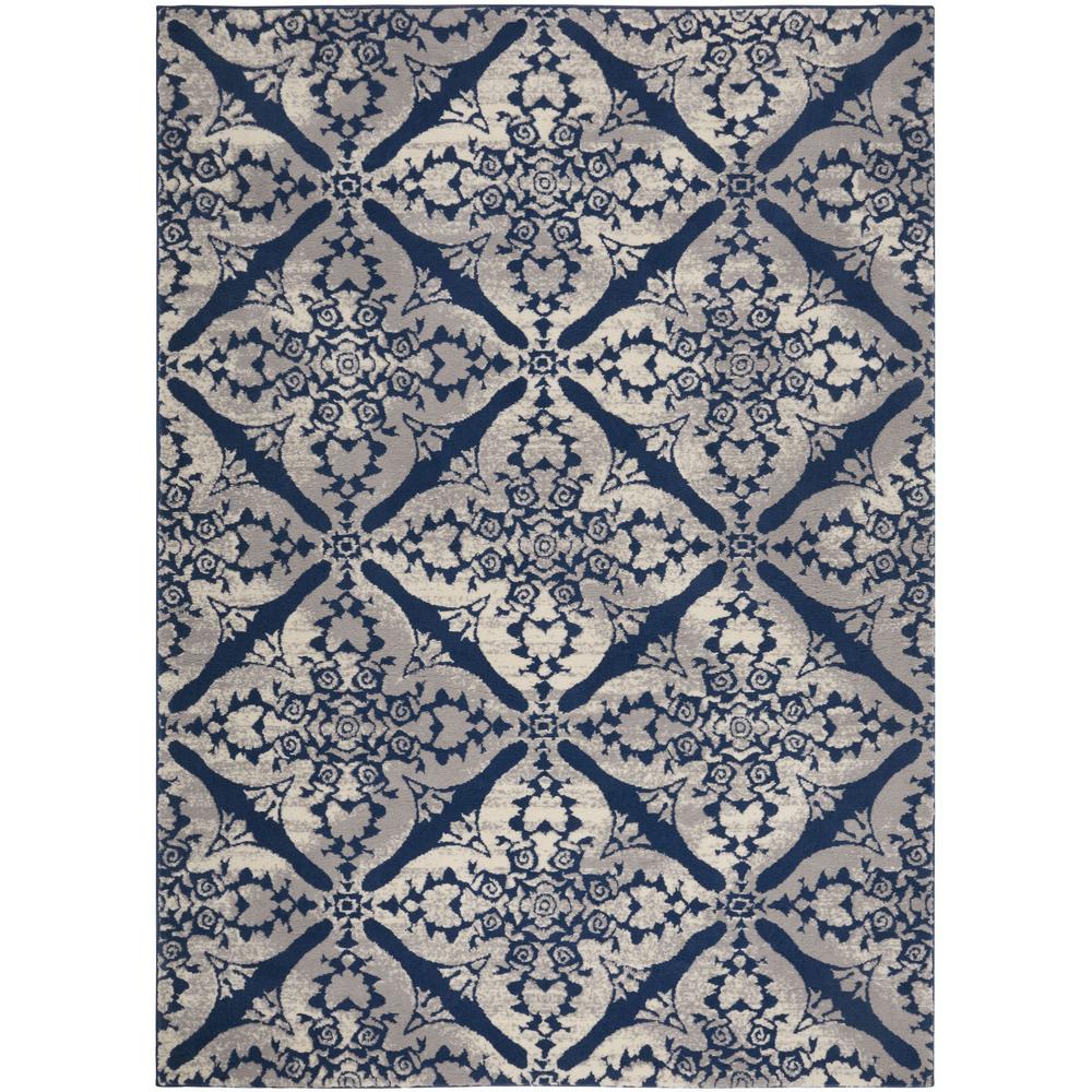 Home Dynamix Tremont Blue Gray 7 Ft 10 In X 10 Ft 5 In Indoor Area Rug 1n 19003 340 The Home Depot