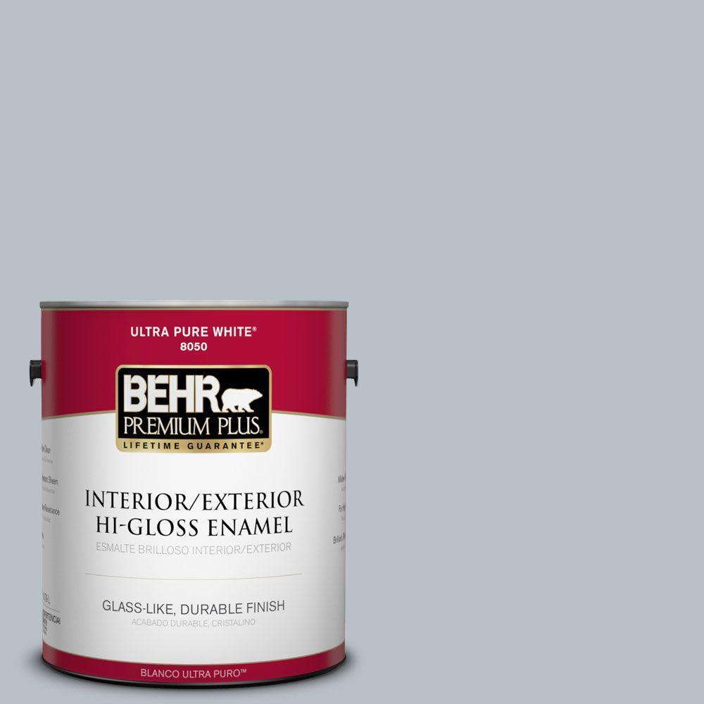 BEHR MARQUEE 1gal. 750E3 Skyline Steel Satin Enamel Exterior Paint945001 The Home Depot