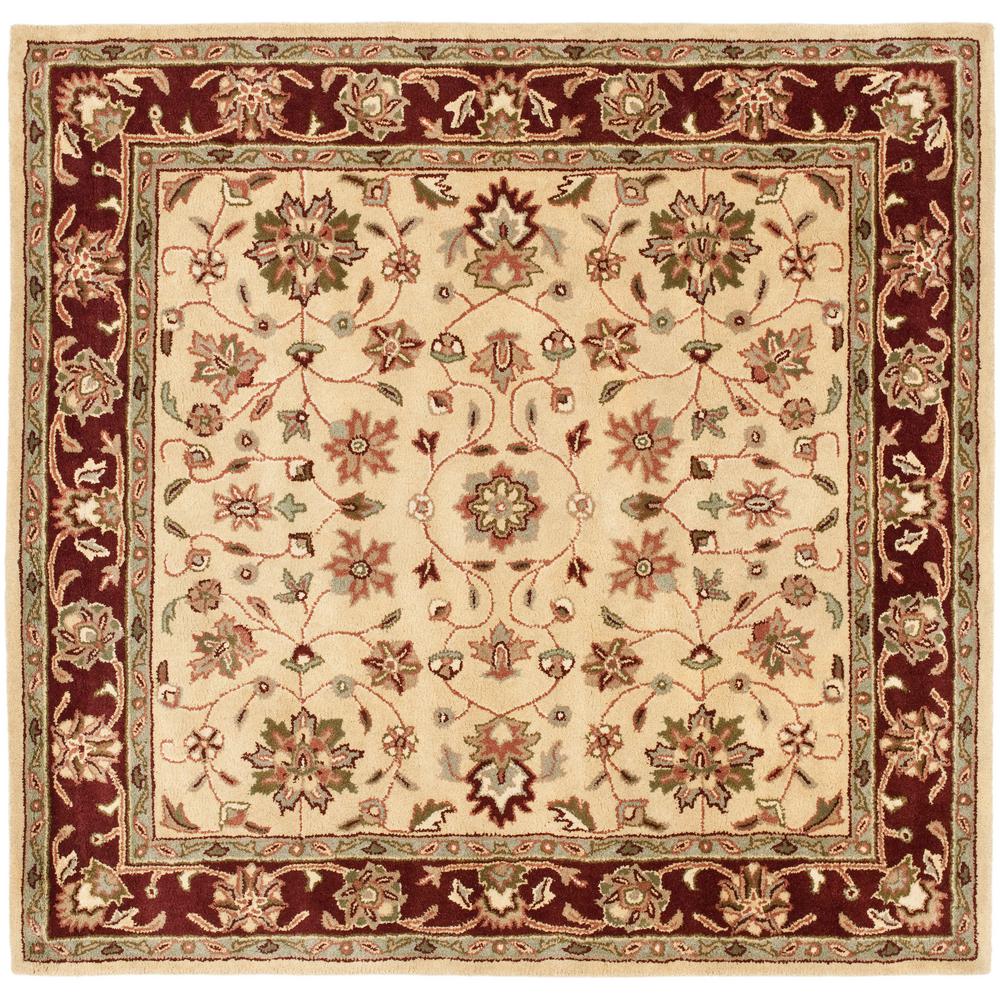 Safavieh Heritage Ivory/Red 6 ft. x 6 ft. Square Area Rug-HG965A-6SQ