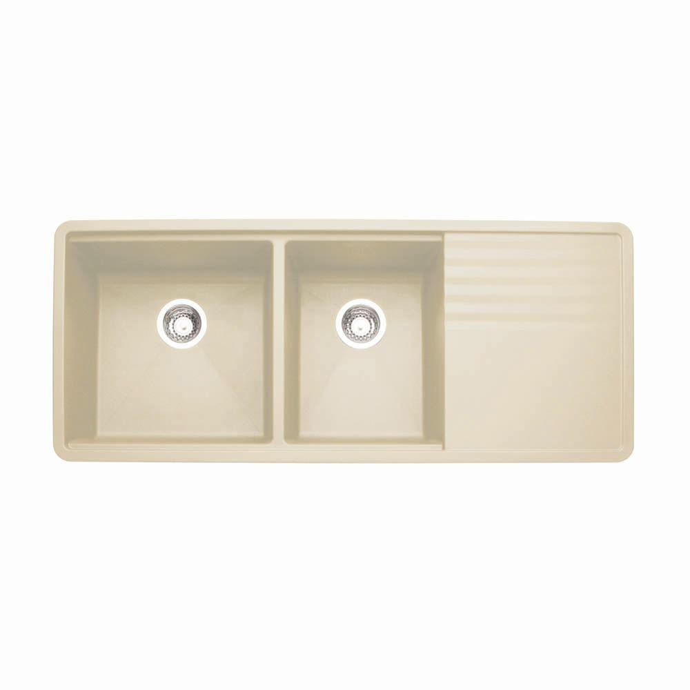 Blanco Precis Undermount Composite 20 In 1 3 4 Bowl Kitchen Sink Precis Undermount Composite 20 In 1 3 4 Bowl Kitchen Sink Biscuit