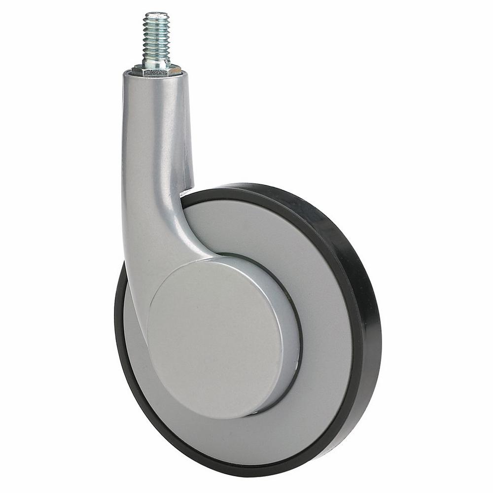 Richelieu Hardware 35/32 in. Silver Swivel Without Brake Threaded Stem