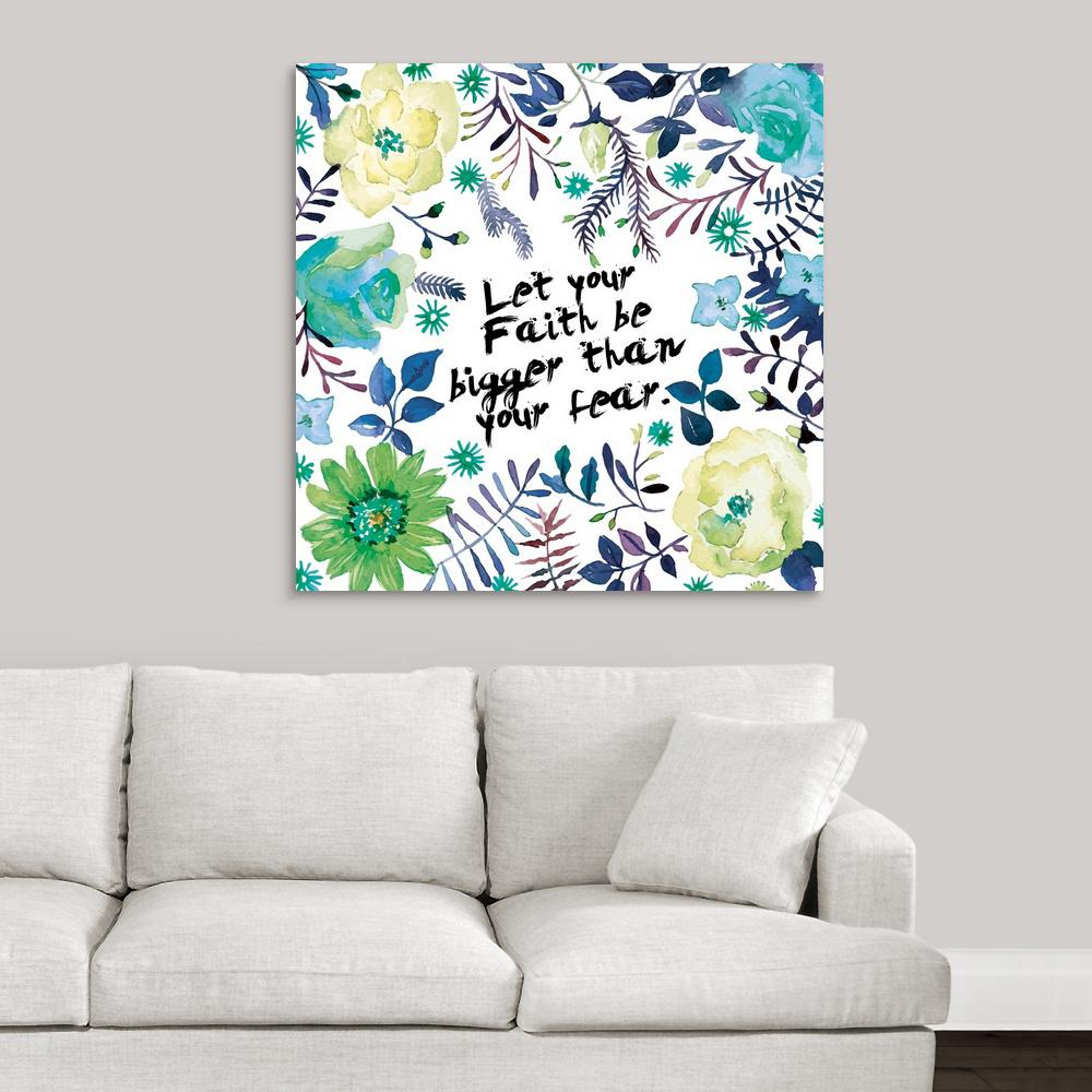Let Your Faith By Victoria Brown Canvas Wall Art - Faith Based Wall Art Let Your Faith By Victoria Brown Canvas Wall Art - Faith Based Wall Art