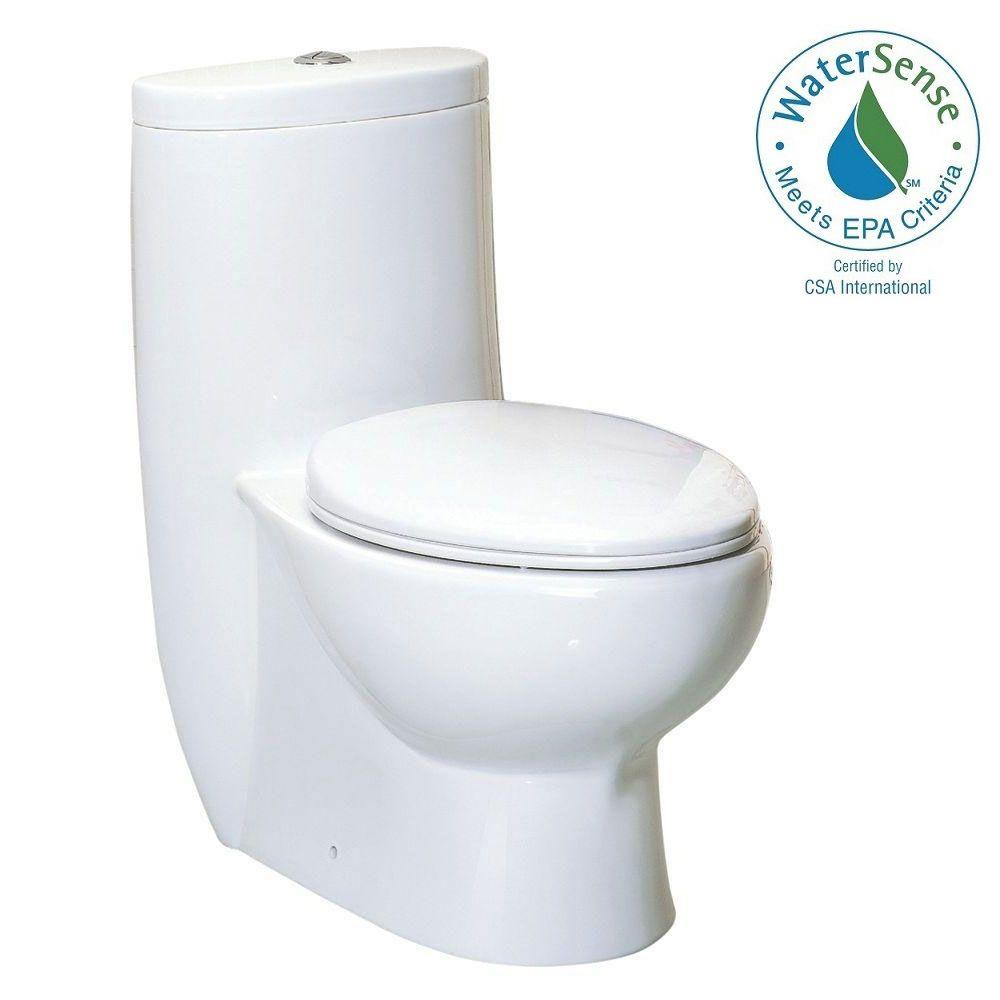 Whitehaus Collection Magic Flush 1 Piece 6 Gpf Dual Whitehaus Collection Magic Flush 1 Piece 6 Gpf Dual Elongated Toilet In