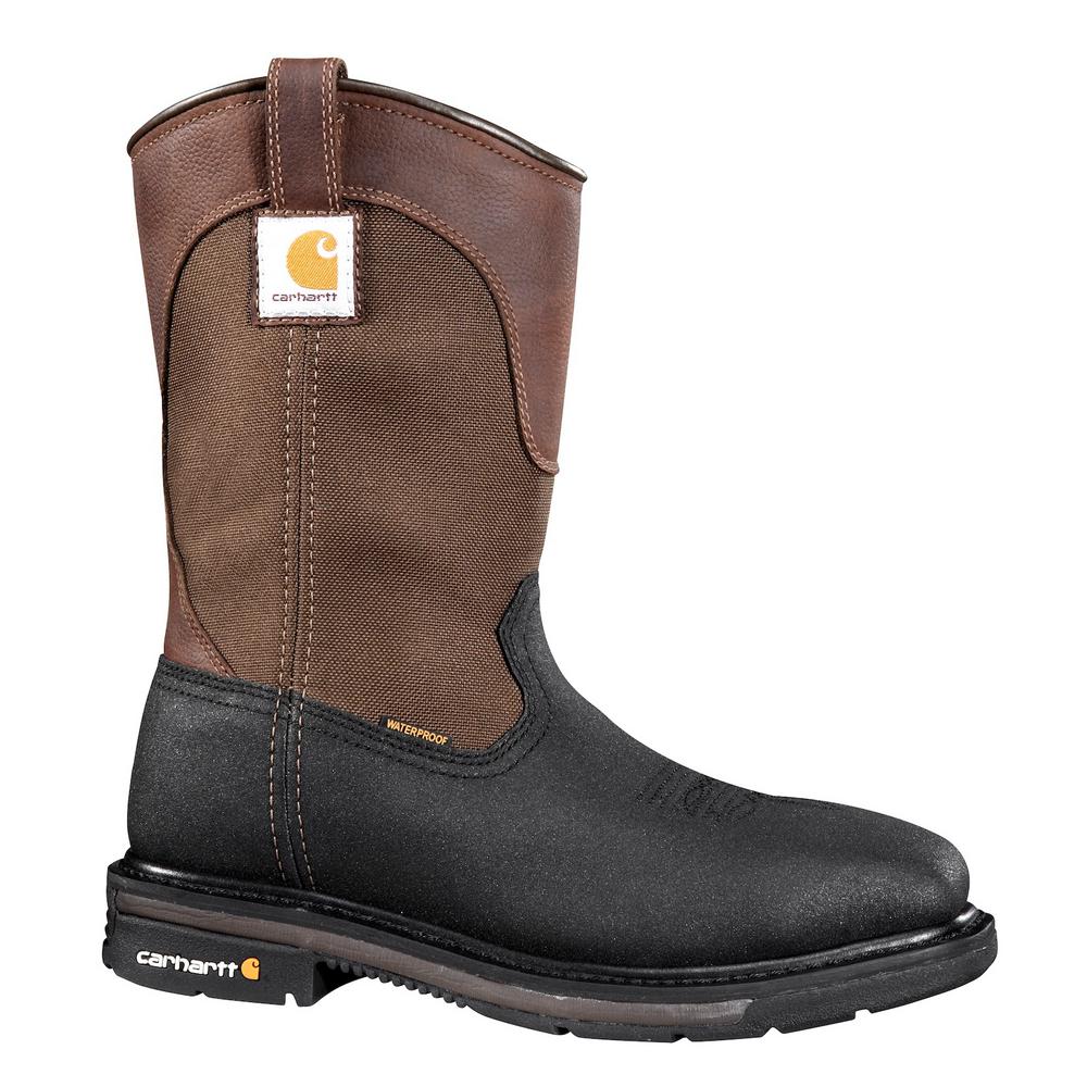 square toe steel toe waterproof work boots