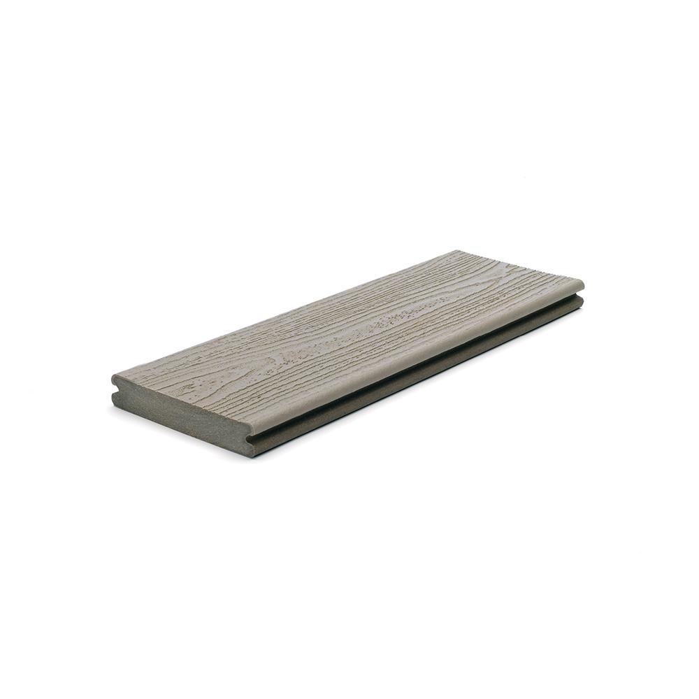 Select 1 in. x 5.5 in x 1 ft. Pebble Grey Composite Decking Board SamplePGS90000 The Home Depot