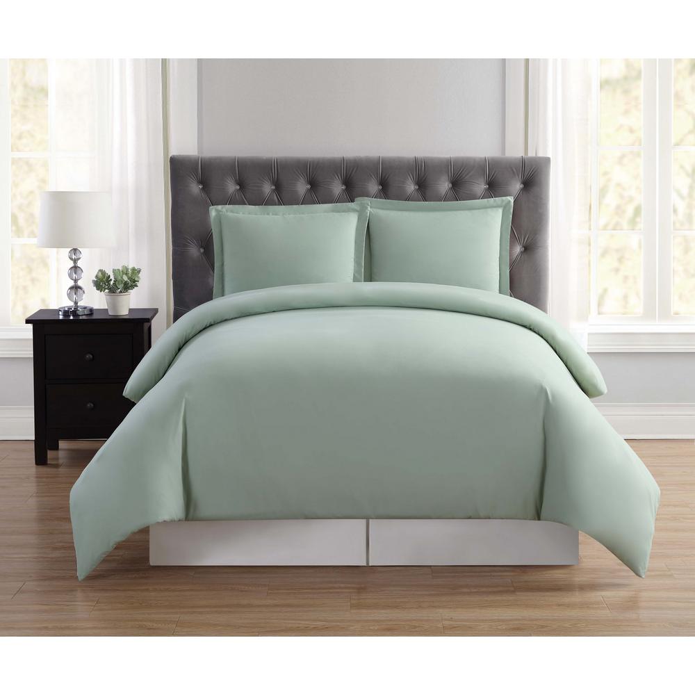 Truly Soft Everyday 3 Piece Sage Full Queen Duvet Cover Set