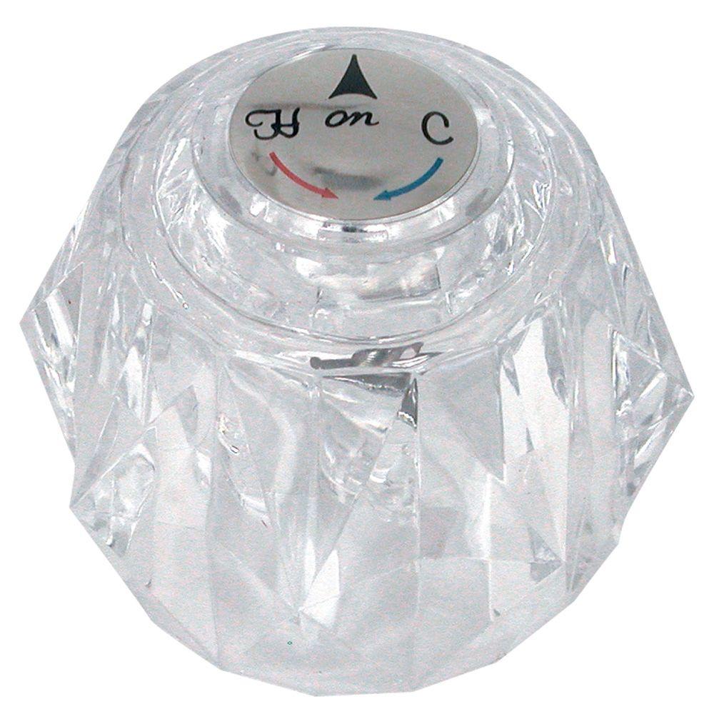 Danco Knob Handle In Clear For Delta Tub And Shower Faucets 88439
